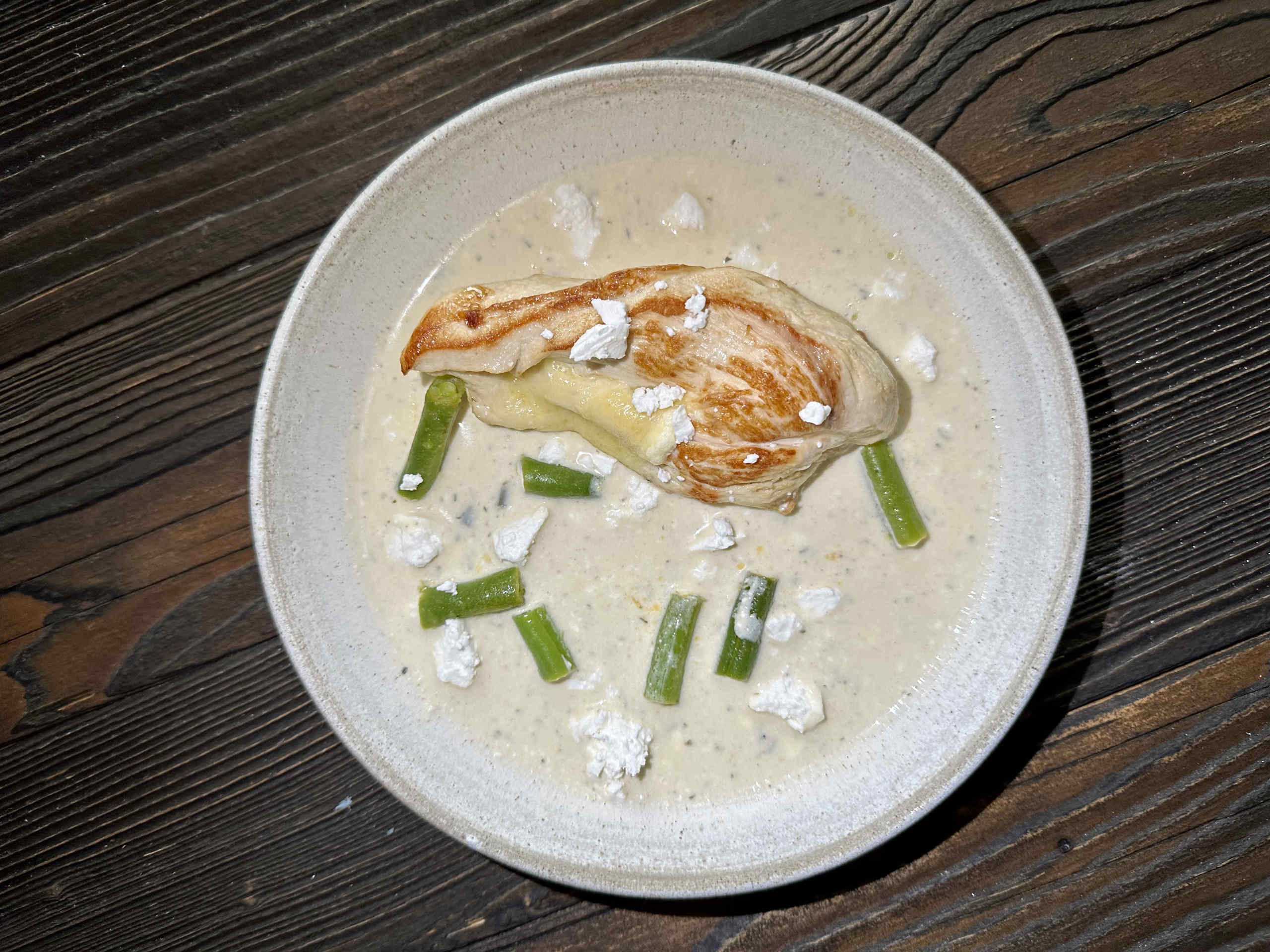 Hühnerbrust in Käsesauce