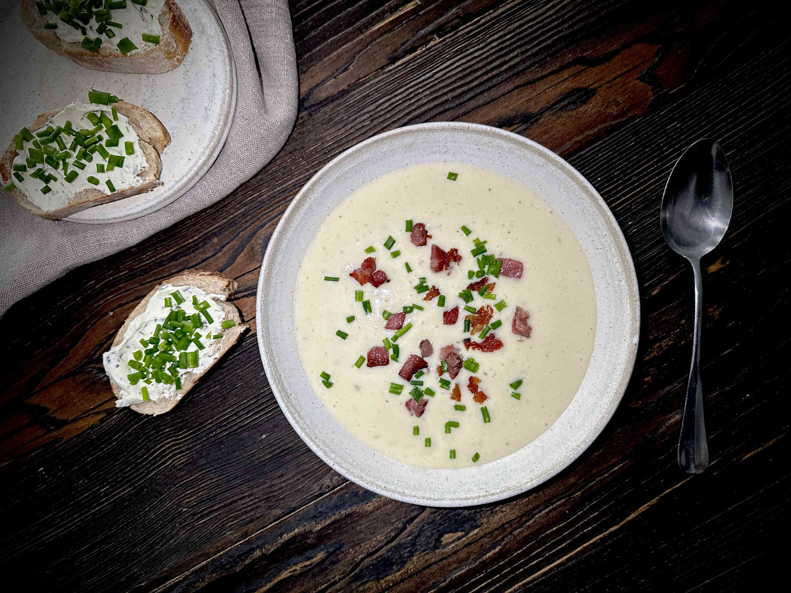 Krensuppe mit Crostini