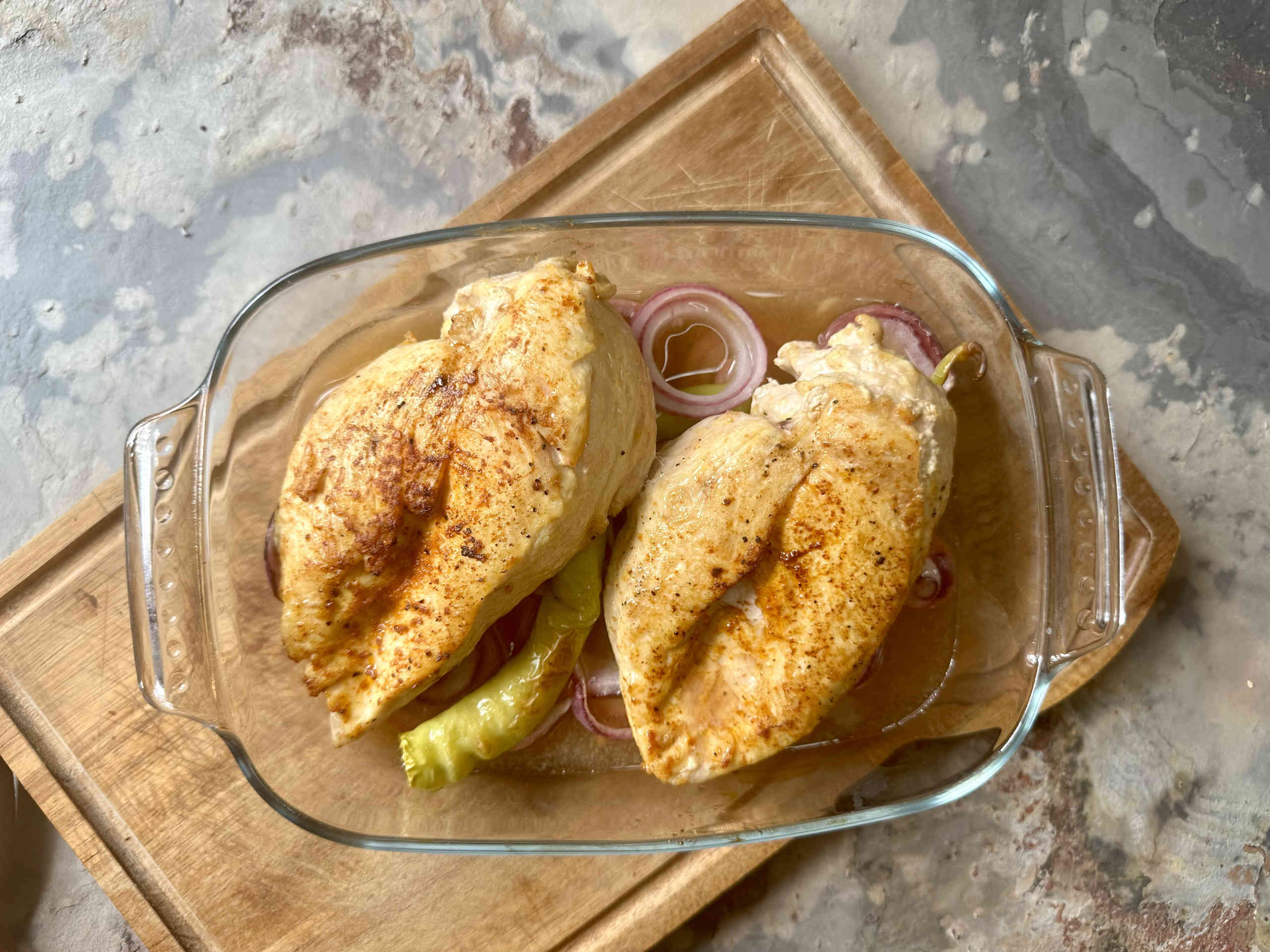 Saftige Hähnchenbrustfilets aus dem Backofen