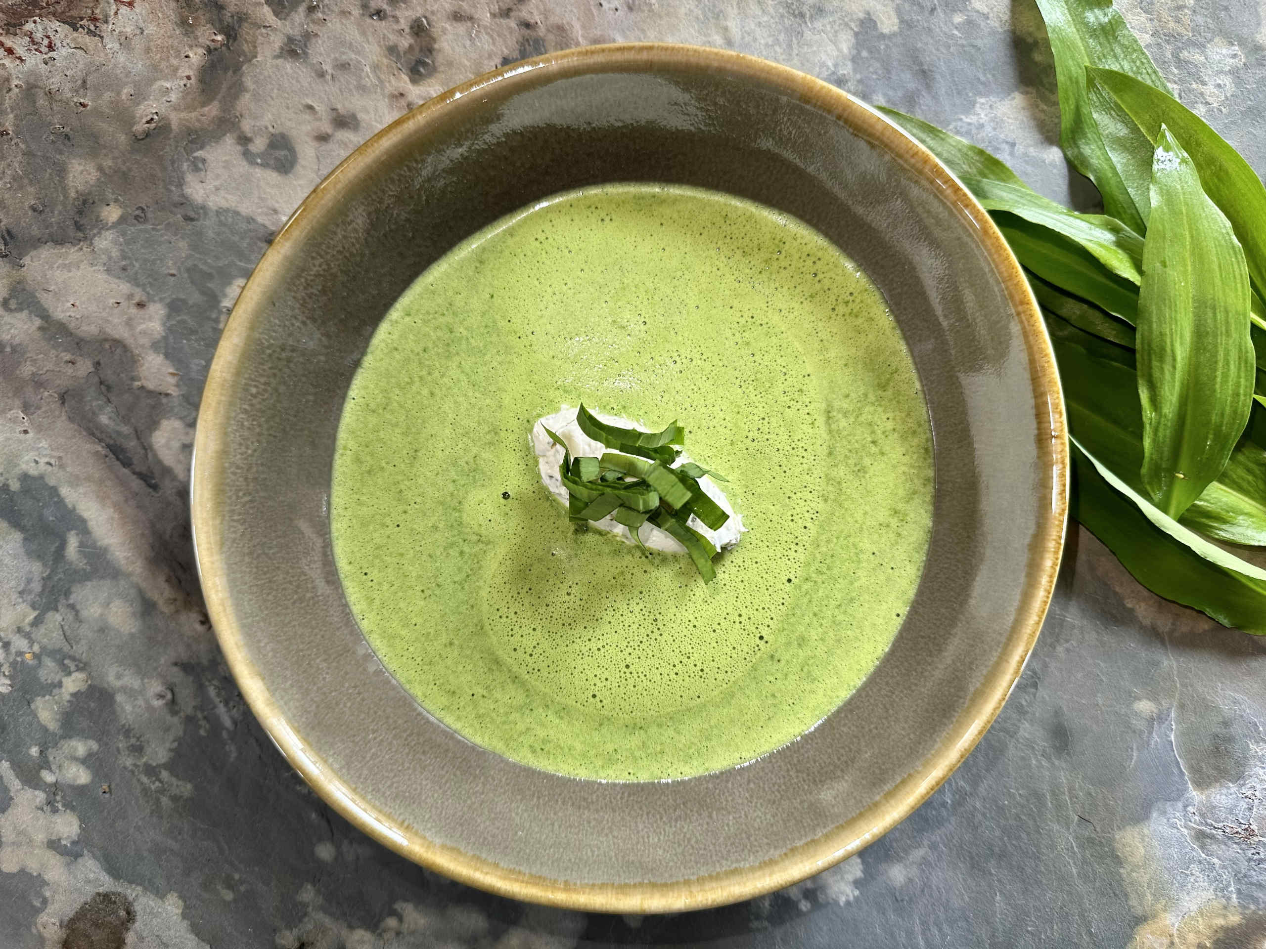 Wild garlic soup